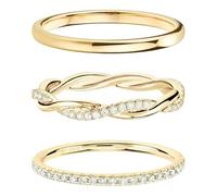 Jipersuo Ring Women Elegant Stackable Ring for Dainty Adjustable Minimalist Jewelry With Delicate Gemstones 1604