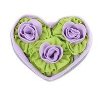 Jipersuo S Shaped Rose Flower Pet Dog Cat Sniffing Mat Puzzle Expend Energy Sniffing Blanket for Dogs and Cats Valentine's Day Gift Puzzle Dog Food Mat 27