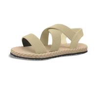Jipersuo Sandals for Women Omen Stitching Hollow Out Chunky Bottom Heel Big Size Open Toe Casual Sandals Women