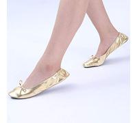 Jipersuo Sliders Ballet Shoes Foldable Flat Dance Shoes Party Roll Travel Slipper Women Portable Women's slipper