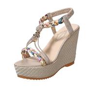 Jipersuo Summer Shoes Discover Stylish Women's Sandals for Everyday Wear Perfect for Work and Dates Feature Open Toe and Heels With Comfortable Stretch Straps Ideal Summer Footwear
