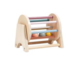 Jipersuo Textile Drum for Babies Teaching Tool Early Educational Textile Drum Modeling Color Learning Sensory Wood 37