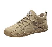 Jipersuo Training Shoes Men Sports Shoes for Men Labor Work Wear High Top Board Casual Leisure Khaki