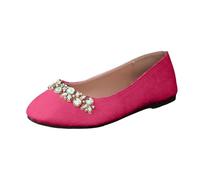Jipersuo Walking Shoes Women Slip On Versatile Soft Soled Slip Flat Shoes for Export Hot Pink