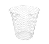 Jipersuo Wire Mesh Round Waste Lightweight Trash Can Open Top Wastebasket Recycling Desk School Garbage Cans Home & Custom Storage 05
