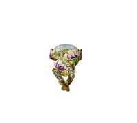 Jipersuo Womens Rings Cute Zircon Ring With Adjustable Opening, Micro-inlaid Gemstone Ring Female 2092