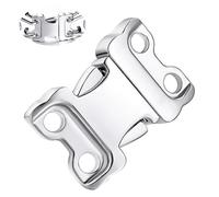 JIPIMON Dog Collar Buckle Quick Release Stainless Steel Buckle for Small Medium Large Dogs (3.0/3.2mm)