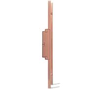 JIPOFAN Heavy Duty Push Pull Door Handle for Glass/Wooden/Metal Doors,Retro Aluminum Sliding Barn Door Handle Pull,40/60/80/100/120Cm Long (Red Copper 60Cm/23.6In)