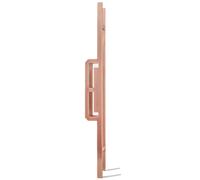 JIPOFAN Interior Exterior Door Pull Push Handle -16/24/32/40/48Inch,Solid Aluminum Modern Barn Door Handles for Office/Hotel Front Doors,Double Side Mounted (Red Copper 100Cm/39.4In)