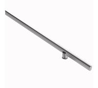 JIPOFAN Push Pull Door Handle,Thickened Stainless Steel Door Pulls for Metal Door Glass Door Tempered Door Wooden Door Modern and Simple (Silver Length 80cm(31.5inch))