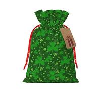 JIPOFD Background St Patrick'S Day Glitter Christmas Drawstring Pouch Robust 8.3x11.8in Suitable For Party Gifts And Gift Packaging 1pcs