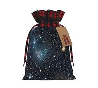 JIPOFD Constellation Star Clusters Galaxies Christmas Drawstring Pouch Robust 8.3x11.8in Suitable For Party Gifts And Gift Packaging 1pcs