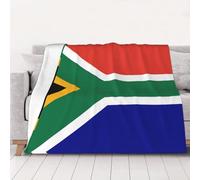 JIPOFD Dual Sided South African Flag Blanket Throw Warm Cosy Flannel Blanket King Size Bed Thick Blanket