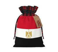 JIPOFD Egyptian Flag Christmas Drawstring Pouch Robust 4.7x6.9in Suitable For Party Gifts And Gift Packaging 1pcs