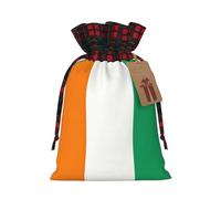 JIPOFD Flag Of Cote D'Ivoire Christmas Drawstring Pouch Robust 8.3x11.8in Suitable For Party Gifts And Gift Packaging 1pcs
