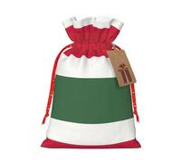 JIPOFD Flag Of Hungary Christmas Drawstring Pouch Robust 4.7x6.9in Suitable For Party Gifts And Gift Packaging 1pcs