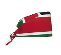 JIPOFD Flag of Kenya Hat for Women Men Comfortable Adjustable Cleaning Working Cap Soft Breathable, Black, One Size