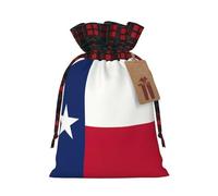 JIPOFD Flag Of Texas Christmas Drawstring Pouch Robust 4.7x6.9in Suitable For Party Gifts And Gift Packaging 1pcs