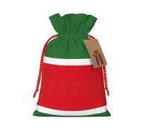 JIPOFD Flag Of The Chechen Republic Christmas Drawstring Pouch Robust 4.7x6.9in Suitable For Party Gifts And Gift Packaging 1pcs