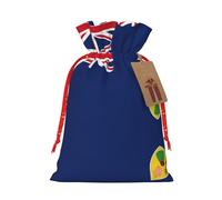 JIPOFD Flag Of The Turks And Caicos Islands Christmas Drawstring Pouch Robust 8.3x11.8in Suitable For Party Gifts And Gift Packaging 1pcs