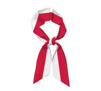 JIPOFD Polish Flag Cute Silk Scarf Lightweight Sunscreen Spring And Fall Gift Silk Scarfs Small Scarfs For Women, Black, One Size