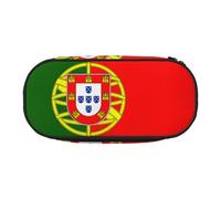 JIPOFD Portuguese Flag Large Pencil Case,Storage High Capacity Bag Pouch Holder Box Organizer,Pen Case For Women Men