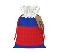 JIPOFD Russian Flag Christmas Drawstring Pouch Robust 8.3x11.8in Suitable For Party Gifts And Gift Packaging 1pcs