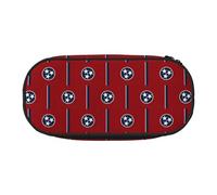 JIPOFD Tennessee State Flag Large Pencil Case,Storage High Capacity Bag Pouch Holder Box Organizer,Pen Case For Women Men, Black, One Size, Art Deco