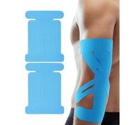 JIPUKE 10Pcs Kinesiology Tape for Shoulder, Elastic Waterproof Pre Cut Kinesiology Athletic Sticker Strips for Shoulder Support Stability Muscle Sports（Blue）