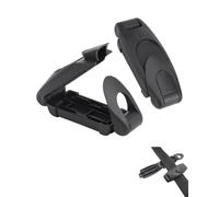 JIPUKE 2 Pack Car Seat Belt Clip, Vehicle Seatbelt Adjuster, Comfortable Neck Shoulder Strap Positioner for Adults Kids - Easy Install Safety Lock Clips for Vehicles, Black