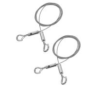 JIPUKE 2 Pcs Adjustable Picture Hanging Kit with Hooks, Hanging Wire 2m x1.5mm, Adjustable Stainless Steel Picture Chain for Hanging Mirrors Picture Light Lamp Billboard Hold Up to 30 KG