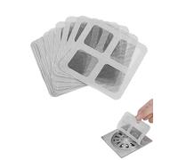JIPUKE 30 PCS Disposable Shower Drain Cover 4x4" Floor Drain Filter Screen, Shower Drain Cover Hair Trap Filters, Sink Strainer Protector for Bathroom Kitchen Laundry Bathtub