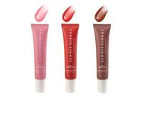 JIPUKE 3PCS Hydrating Lip Butter Balm, Natural Moisturizing Lip Care & Conditioning Mask for Dry Chapped Lips, Instant Moisture Shine and Hydration, Sheer Tinted Soothing Lip Treatment(3 colors)