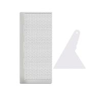 JIPUKE 5D Diamond Drawing Ruler with 1020 Blank Grids, Stainless Steel Mesh Grid Tool Kit, Diamond Painting Accessories for Round Drill Crafts Compatibility for DIY Handwork Crafts