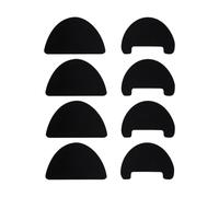 JIPUKE 8Pcs Toe Guards for Shoes, Shoe Toe Protector, Heel Prevention Repair Wear Self-Adhesive Shoe Repair Shoe Hole, Inside Sneaker Patches Kit for Boot Sport Mesh Shoes (Black)