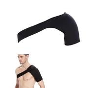 JIPUKE Adjustable Shoulder Brace for Men and Women, Relief for Shoulder Injuries Tendonitis Rotator Cuff Compression Support Sleeve Universal Size,Left Right Hand Universal, M,Black
