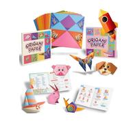JIPUKE Complete Origami Kit for Kids Ages 5-14 with Guiding Book,54+ Papers and 27 Patterns for Animals Nature DIY Art and Craft Projects Activity, Beginners Gift for Boys Girls