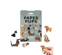 JIPUKE DIY Paper Dogs Origami Kit, 50 Sheets Creative 3D Origami Animal Kit, Cute Dog Shapes Decoration Set for Dogs Lovers