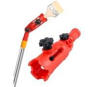 JIPUKE Multi-Angle Paint Brush Extender, Paint Roller Extension Pole Attachment, 180° Rotate to The Desired Angle, Universal Paint Brush Extender Tool fits Most Rollers, Brush, Scrapers