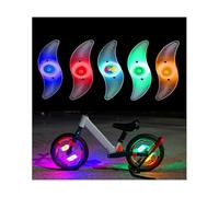 JIPUKE Multicolor LED Bike Spoke Lights 5-Pack with 3 Flash Modes, Cycling Wheel Flashing Lamp Accessories for Night Riding Adults and Kids(Multicolour+Blue+Green+Red+Yellow)