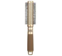 JIPUKE Round Hair Brush, 23 CM High Temperature Resistant Nano Technology Ceramic Ionic Hairbrush, Boar Bristles, for Styling, Curling, Add Volume & Shine (Gold)