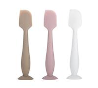 JIQIHEYI 3-Pack Baby Diaper Cream Spatula - Diaper Rash Cream Applicator for Butt Paste - Diaper Cream Brush for Newborns (Grey, Pink, White)