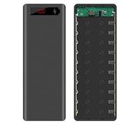 Jiqoe L10 LCD Display 10x18650 Battery For Case Power Bank For Shell Charger Box A 18650 Battery Case Powerbank 12v