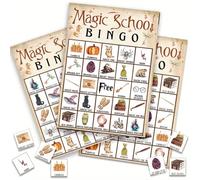 JIROWUS Bingo Card Harry Potter Party Favors Birthday Game Harry Potter Party Game Harry Potter Party Decorations Supplies for 24 Players Harry Party Favors Party Decor