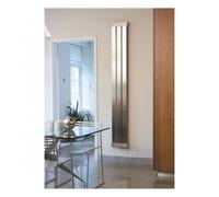 JIS The Sussex Range JIS Sussex Arun Stainless Steel Heated Towel Rail Finish: Polished, Heating Option: Cylindrical Adjustable Dual Fuel Kit, Towel R