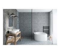 JIS The Sussex Range JIS Sussex Ouse Black Edition Stainless Steel Heated Towel Rail Heating Option: Central Heating Only, Towel Rail Width (mm): 400,