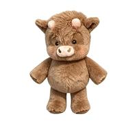 Jisadelio Running Highland Cow Plush With Moving Legs - Running Cow Plush, Interactive Fidget Toy For Kids, Soft For Desktop Stress Relief, Brown Cows Stuffed Animal 30x30x60 Cm