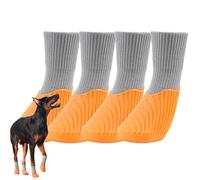 Jisadelio Waterproof Dog Boots - Elastic Protective Non-Slip Dog Shoe, Waterproof Supplies For Rainy Days Outdoor Sports Small Dogs Cats