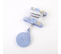 JISADER 1.2m Bee Harness and Leash Set - Pink Feline Harness, Cat Leash, Soft Cloth H-Shaped Harness for Small Cats, Cute Cartoon Pets Walking Set, Blue, Blue