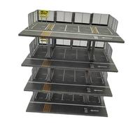 JISADER 1/64 Diecast Model Organizer Garage Diorama Display Parking Lot Display Case, Japanese 4 Layer